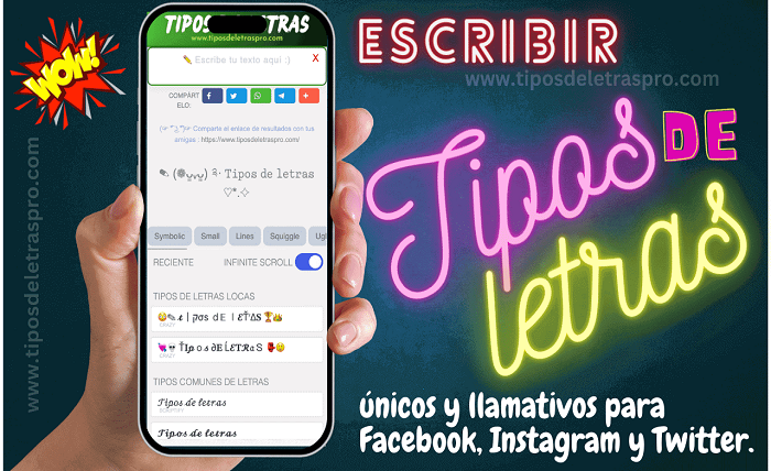 diferentes tipos de letras